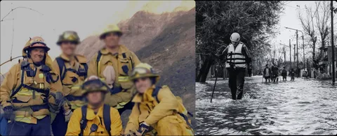 PREPP Now crews in the field: a wildfire hand crew and a swift-water rescue team